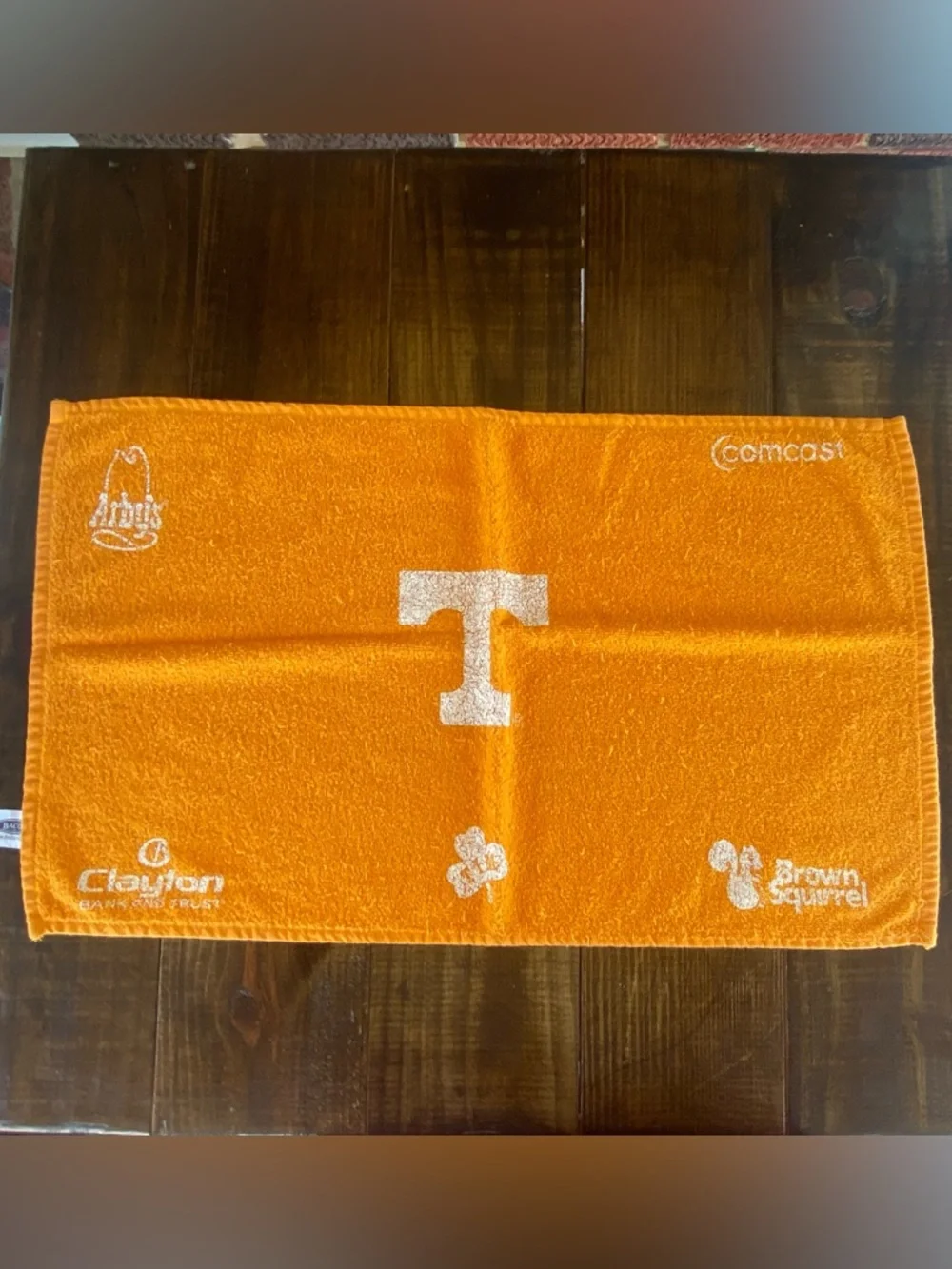Tennessee Volunteers Orange Rally Hand Towel White T Logo 100% Cotton 15” x 25”
